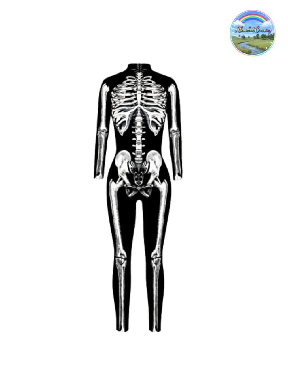 Women's Skull Skeleton Halloween Costume Jumpsuit Bodysuit Cosplay Catsuit